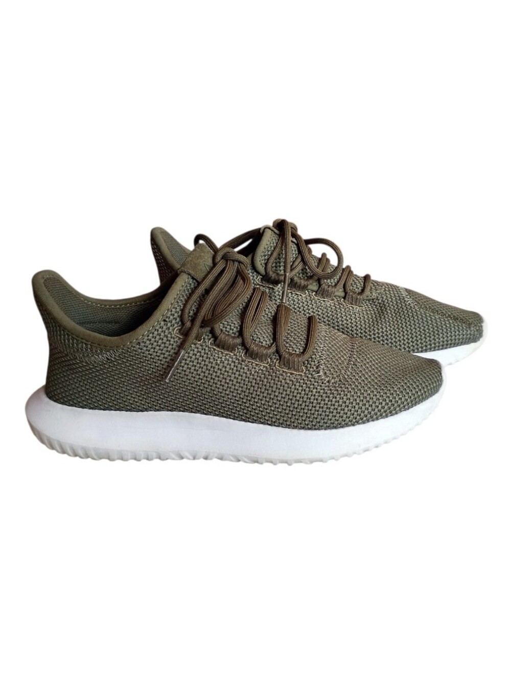 Adidas Women's Tubular Shadow Knit Green Trainers Sneakers PYV702001 Sz 5.5